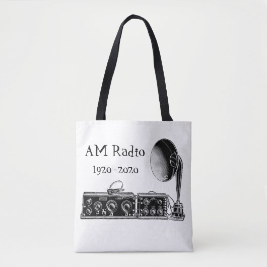 Pas AM RadioOntvanger aan Tote Bag (Voorkant)