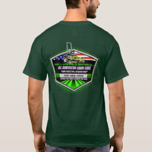 Pas Amerikaanse Vlag Patriotische Gazonverzorgings T-shirt