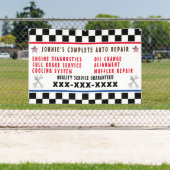 Pas Auto Repair Shop Full Service USA-vlag aan Spandoek (Insitu)