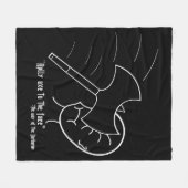 "Pas Ax toe op het gezicht" - de manier waarop de Fleece Deken (Voorkant (Horizontaal))