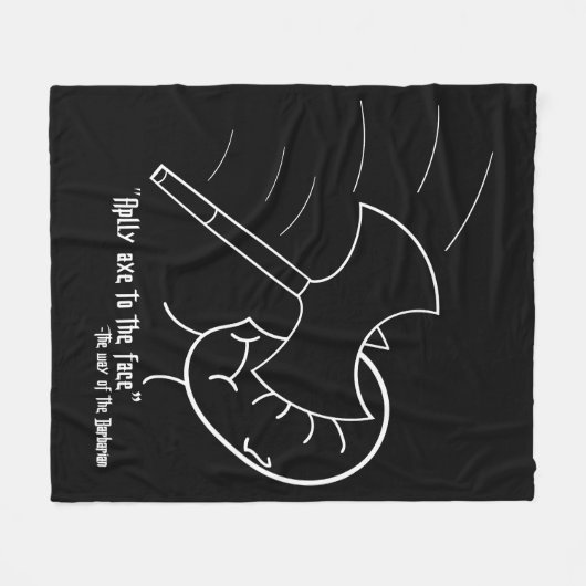 "Pas Ax toe op het gezicht" - de manier waarop de Fleece Deken (Voorkant (Horizontaal))