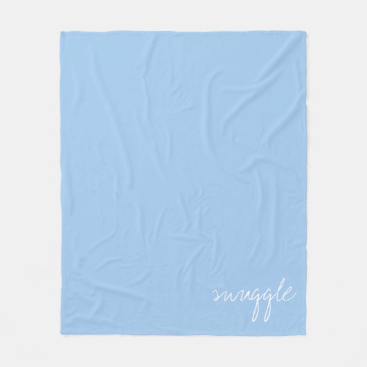 Pas Baby Blue Snuggle aan Fleece Deken (Voorkant)