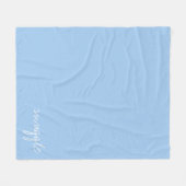 Pas Baby Blue Snuggle aan Fleece Deken (Voorkant (Horizontaal))