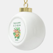 Pas baby's eerste kerstBaby tijger aan Keramische Bal Ornament (Rechts)
