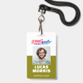Pas Badge Beveiliging Personeel/Activiteit ID met (Voorzijde met lanyard)