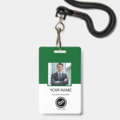 Pas Badge met Werknemers-ID (Voorzijde met lanyard)