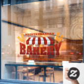 Pas Bakkerij Shop Tarwe Graan Groot Raamsticker (Cafe Raam)