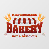 Pas Bakkerij Shop Tarwe Graan Groot Raamsticker (Vel)