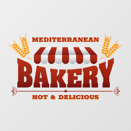 Pas Bakkerij Shop Tarwe Graan Groot Raamsticker