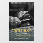 Pas Barbershop Modern Bearded Man Grafisch aan Raamsticker (Vel)