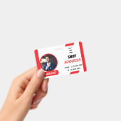 Pas bedrijfslogo werknemer foto blauwe ID-badge Badge (Handheld)