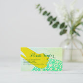 Pas beide zijden van Groene Splash aan Visitekaartje (Staand voorkant)