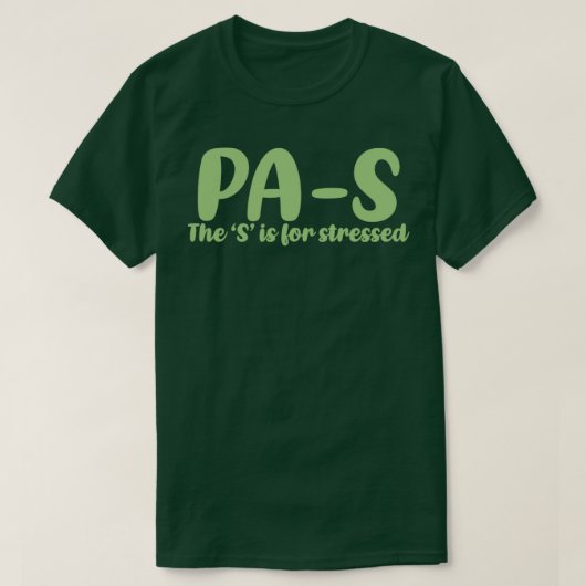 PAS benadrukte Studie van de Medewerker van de art T-shirt (Design voorkant)