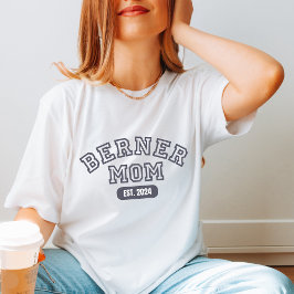 Pas Berner Mom Est 2024 Modern Hondenliefhebber aa T-shirt