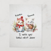 Pas beste vrienden aan Ik wens dat je naast de deu Briefkaart (Voorkant)