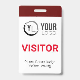 Pas Bezoeker ID Badge Aan