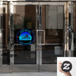 Pas Bigfoot Fishing Tackle Shop Logo Voorzijde aan Raamsticker