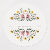 Pas blanco kruiden kruiden kruiden kruiden pastel labels (Design 1)