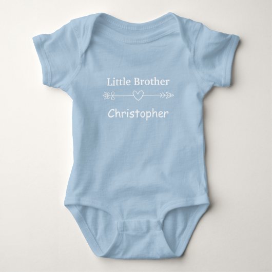 Pas Blauw Brother Arrow Heart Boho aan Romper (Voorkant)