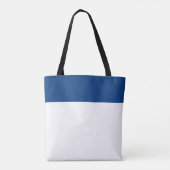 Pas Blauw en Wit aan Tote Bag (Achterkant)