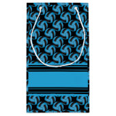 Pas Blauw en Zwart Volleybal aan Klein Cadeauzakje (Achterkant)