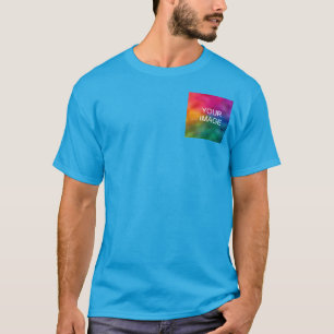 Pas Blauwgroen Blauw aan toevoegen de Sjabloon van T-shirt