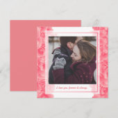 Pas bloemengelukkige Valentijnsdag 1 foto aan Kaart (Voorkant / Achterkant)