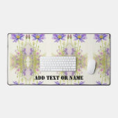 Pas bloemige kleurrijke bureaumat aan (Keyboard & Muis)