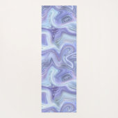 Pas Blue Paars Silver Agate Marble Swirl aan Yogamat (Achterkant)