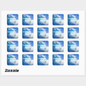 Pas Blue Wave Election 2026 aan Vierkante Sticker (Vel)