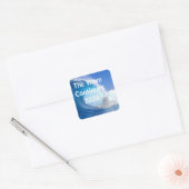 Pas Blue Wave Election 2026 aan Vierkante Sticker (Envelop)