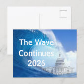 Pas Blue Wave Verkiezing 2026 aan Briefkaart (Voorkant / Achterkant)