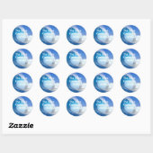 Pas Blue Wave Verkiezing 2026 aan Ronde Sticker (Vel)