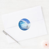 Pas Blue Wave Verkiezing 2026 aan Ronde Sticker (Envelop)