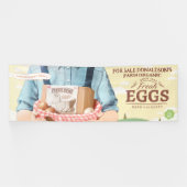 Pas Boerderij Fresh Organic Eggs te koop aan X Lar Spandoek (Horizontaal)