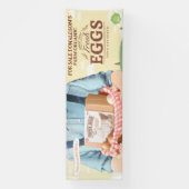 Pas Boerderij Fresh Organic Eggs te koop aan X Lar Spandoek (Verticaal)