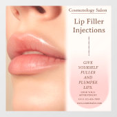 Pas Botox Lip Filler Cosmetology Beauty aan Raamsticker (Vel)