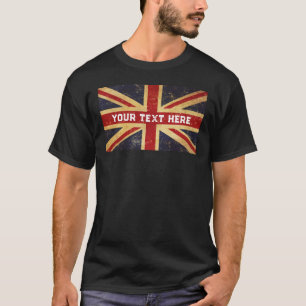 Pas Britse Union Jack Flag  aan T-shirt