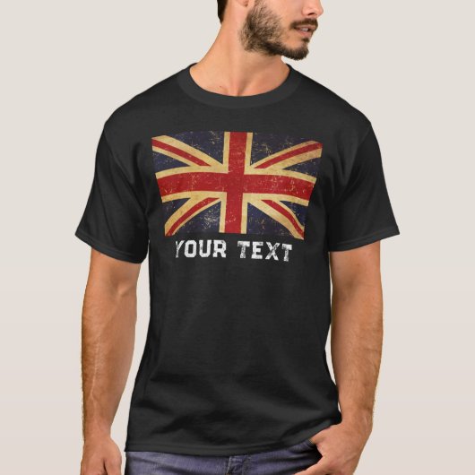 Pas Britse Union Jack Flag aan T-shirt (Voorkant)