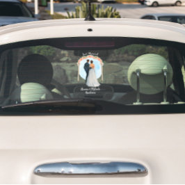 Pas bruid bruidegom Alter Rozen net getrouwde auto Raamsticker