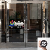 Pas Bulk Propaan Delivery Front aan Raamsticker (Kantoordeur)