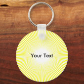 Pas cirkelstralen van het Centrum Keyring geel aan Sleutelhanger (Voorkant)