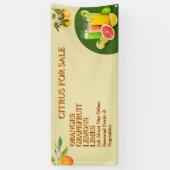 Pas Citrus Te Koop Fruitkraam Bedrijf Aan Spandoek (Verticaal)
