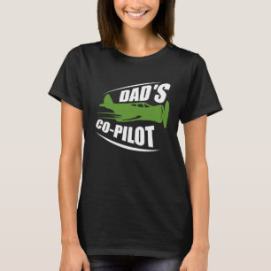 Pa's Co Piloot Pa Piloot Vader Zoon Dochter T-shirt