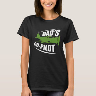 Pa's Co Piloot Pa Piloot Vader Zoon Dochter T-shirt