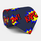 Pas Cool Comic Kapow Party aan Stropdas (Opgerold)