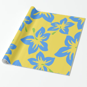 Pas coole Hawaii bloemen aan Cadeaupapier