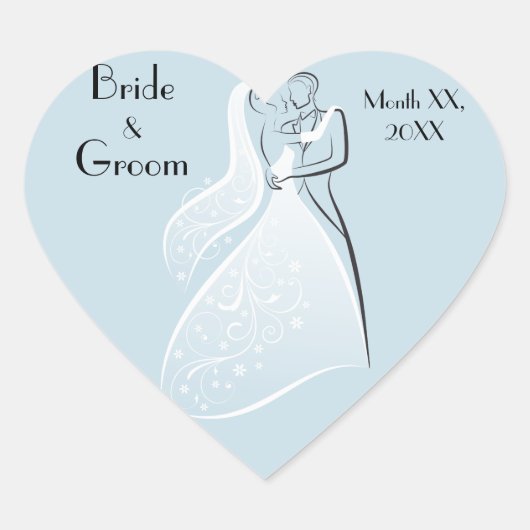 Pas Coord van de Dansers van het Huwelijk van het Hart Sticker (Voorkant)