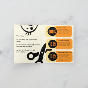 Pa's Day Out: Vaderdag Groeten met Coupons Feestdagen Kaart