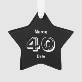 Pas de 40e verjaardag van het Ornament Gag-cadeaut